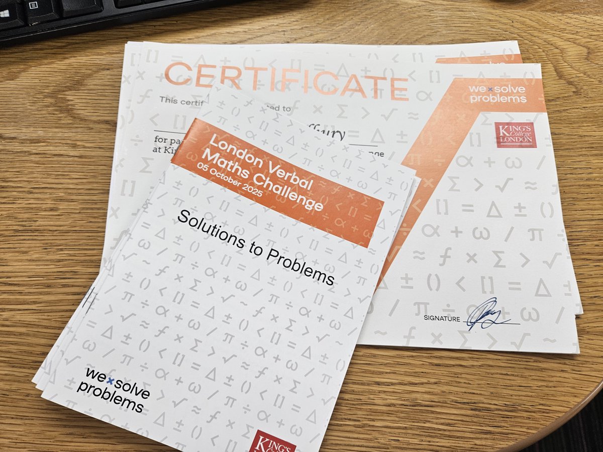 WSPcio's tweet image. This past Sunday, @KingsCollegeLon hosted the latest edition of the London Verbal Maths Challenge. Over 100 pupils from across London took part in this unique verbal Olympiad, which opens the door to Maths Circles at some of London’s top universities.