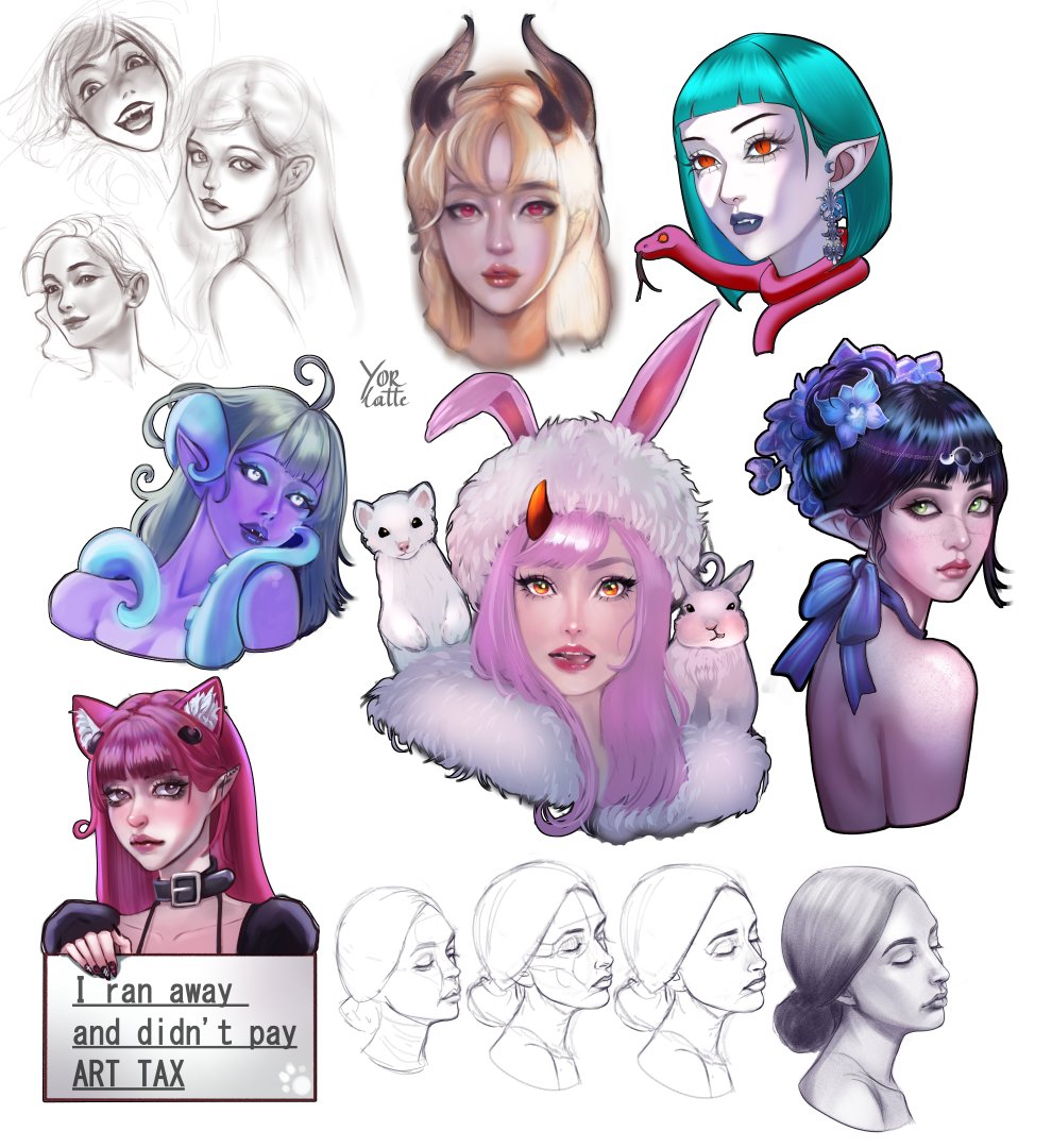 That's how my 20h of paintings looks like ^^