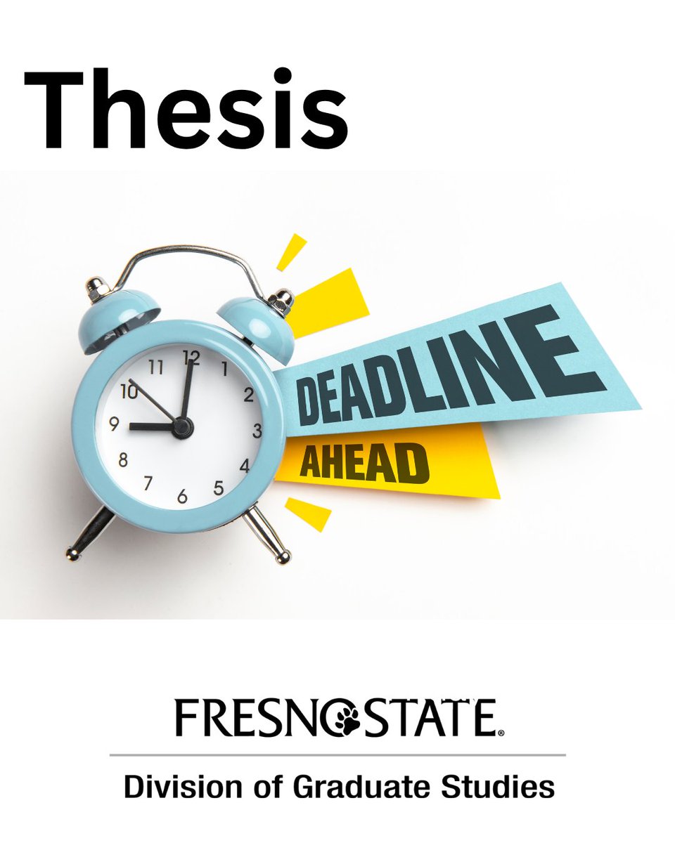 Submitting a thesis this semester? Don't miss the deadline: Friday, October 31, 2025. More info: bit.ly/3EXjx1i