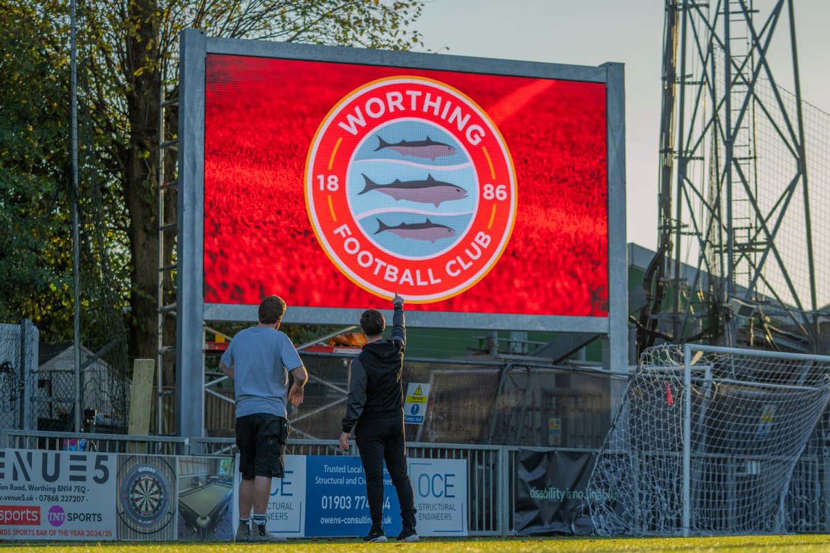 WorthingFC's tweet image. 📺We&apos;re proud to present our brand new Scoreboard, sponsored by Gorringe Kitchens &amp;amp; Bathrooms!