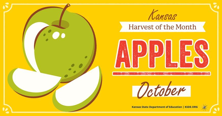 ksdehq's tweet image. Did you know? One large apple contains 20% of the recommended daily dietary fiber.
For more fun facts and resources on October’s Harvest of the Month, click here: buff.ly/d6uLMEP