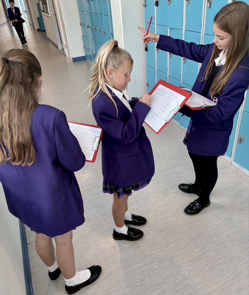OrielHighSchool's tweet photo. Our Y7 students have settled in brilliantly at @oriel.high.school and their Geography lessons have helped! with students putting their map skills to the test to see how familiar they are with the school building and layout 💜💜 #NavigationSkills #OrielGeography #SettlingIn https://t.co/fz01fwZwc9