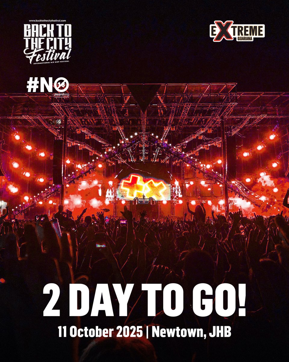 Yo, Mzansi you feel that? The streets are buzzing and the energy’s electric!
Extreme is powering up Africa’s BIGGEST hip-hop festival, Back to the City 2025.

Over a hundred artists, DJ &amp; MC Battles, graffiti, and freestyle fire… Going down at Mary Fitzgerald Square in Newtown,