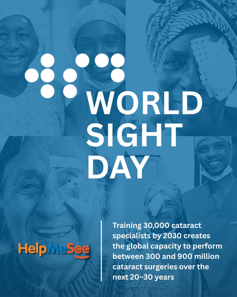 HelpMeSee is shining a light on cataract blindness. We believe every individual suffering from #cataract blindness deserves the gift of sight. Take action this World Sight Day and donate today to make an impact! brnw.ch/21wWup2

#WorldSightDay #WSD2025 #donate