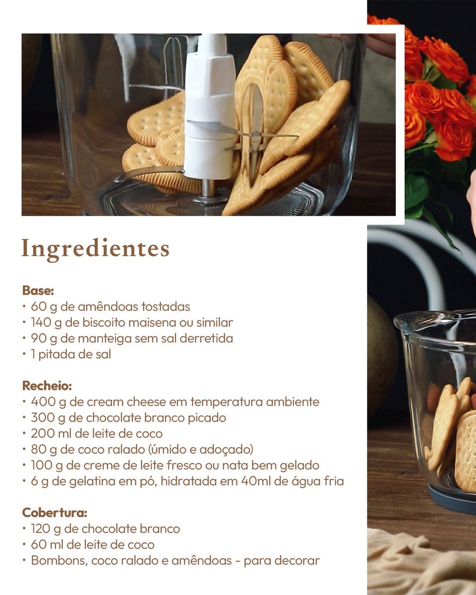 Camicado's tweet image. Irresistível é pouco! 😍
Essa torta de coco, chocolate branco e amêndoas da Ana Berghahn está demais!
Vem ver os utensílios que ela usou: is.gd/c7gkB2