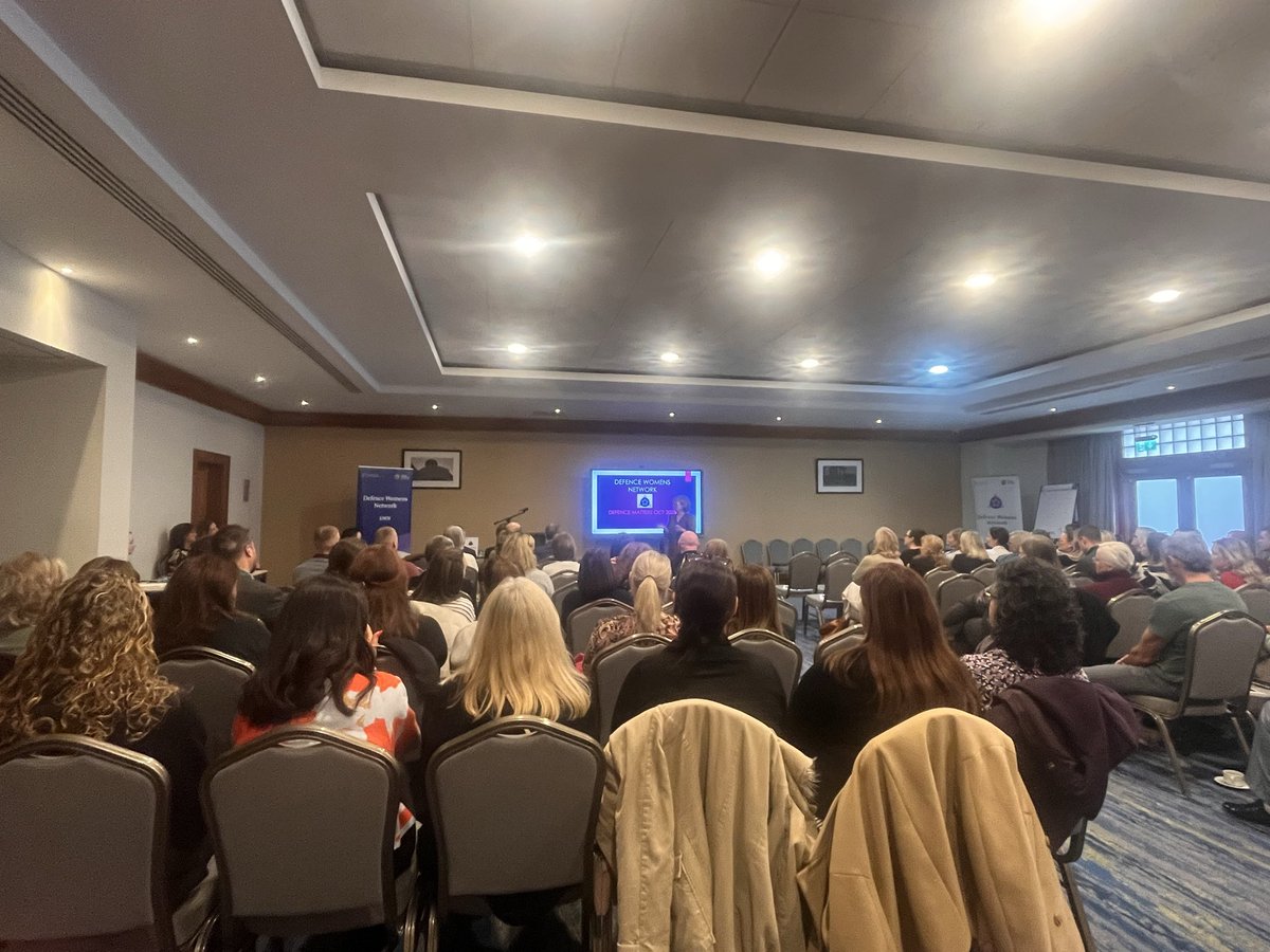 DF_Sgt_Major's tweet photo. Attended the DWN event today theme: Defence Matters.

Powerful keynote from Sonja Lennon “Know your superpower” &amp; “Give yourself permission.”

Updates on National Security &amp; Panel hosted by @bredamccague

Key takeaway - invest in our #people

#Alifelessordinary #BeMore ☘️🇮🇪☘️ https://t.co/0LkdQvaD13