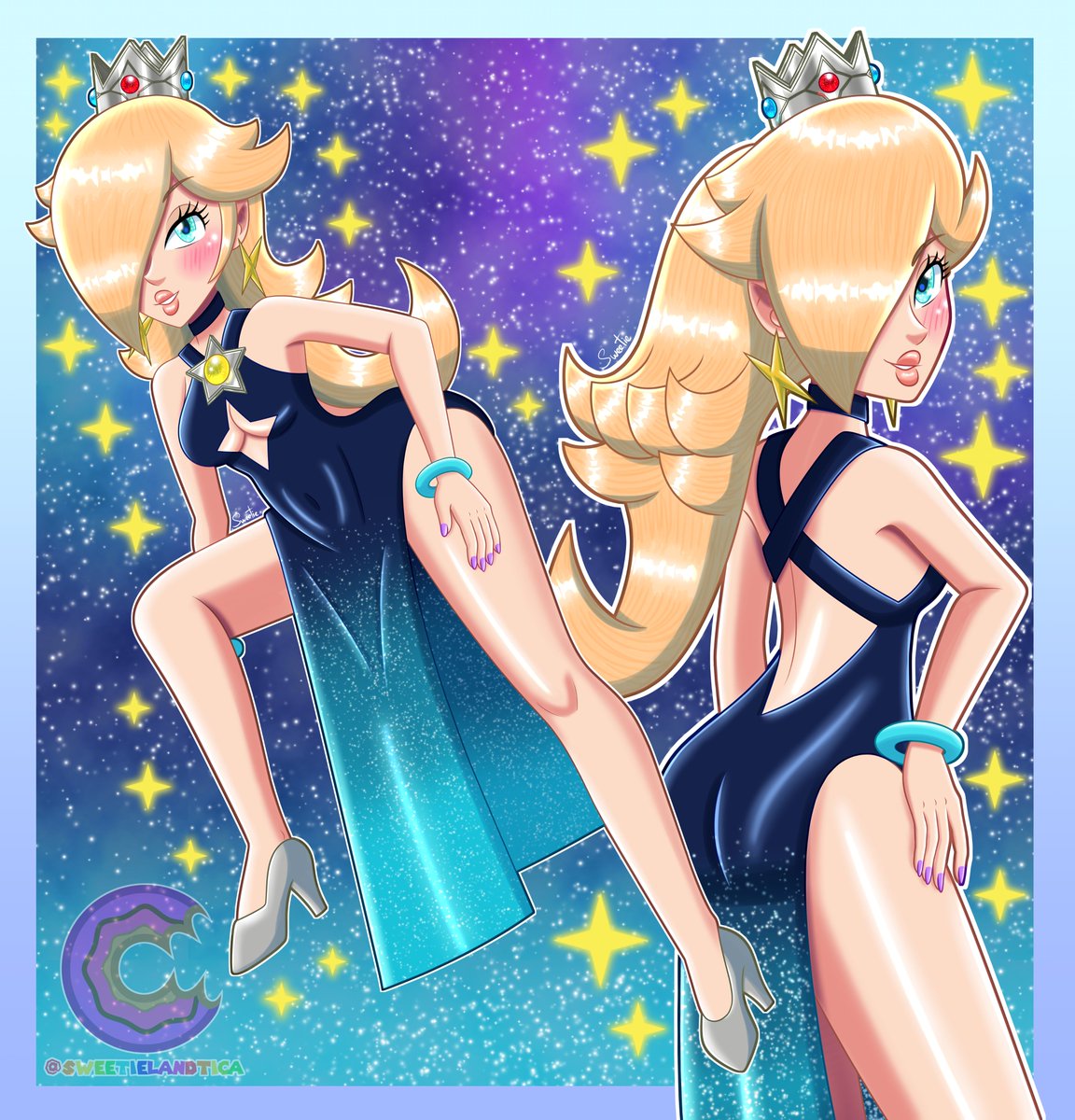 Rosalina with her Starry Night dress~🩵🌟🌃 Designed by <a href="/SarukaiWolf/">SaRuWolf⭐</a>, I hope you like it! ☺️❤️🧡💛💚🩵💙💜🩷🧁

#SuperMario #SuperMarioGalaxy #Rosalina