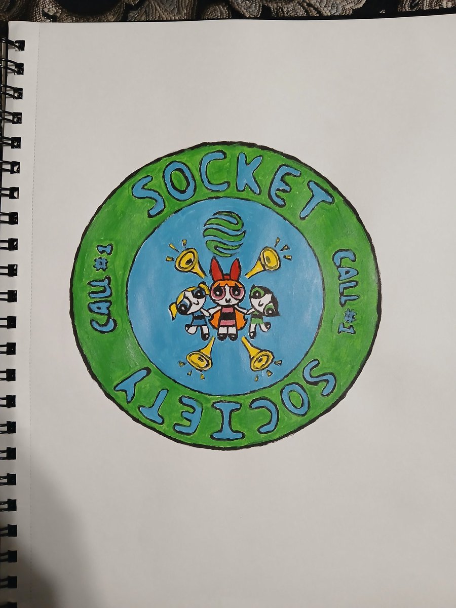 ListenUpItIs's tweet image. My sketch for the design of the 1st Socket society call POAP!
Free handed with a mechanical pencil, then I colored it with water paint. Also I ran it through some cool effects for some variation. @archie0x @SOCKETProtocol @dimsomedim @vaibhavchellani LFG SOCKET!!