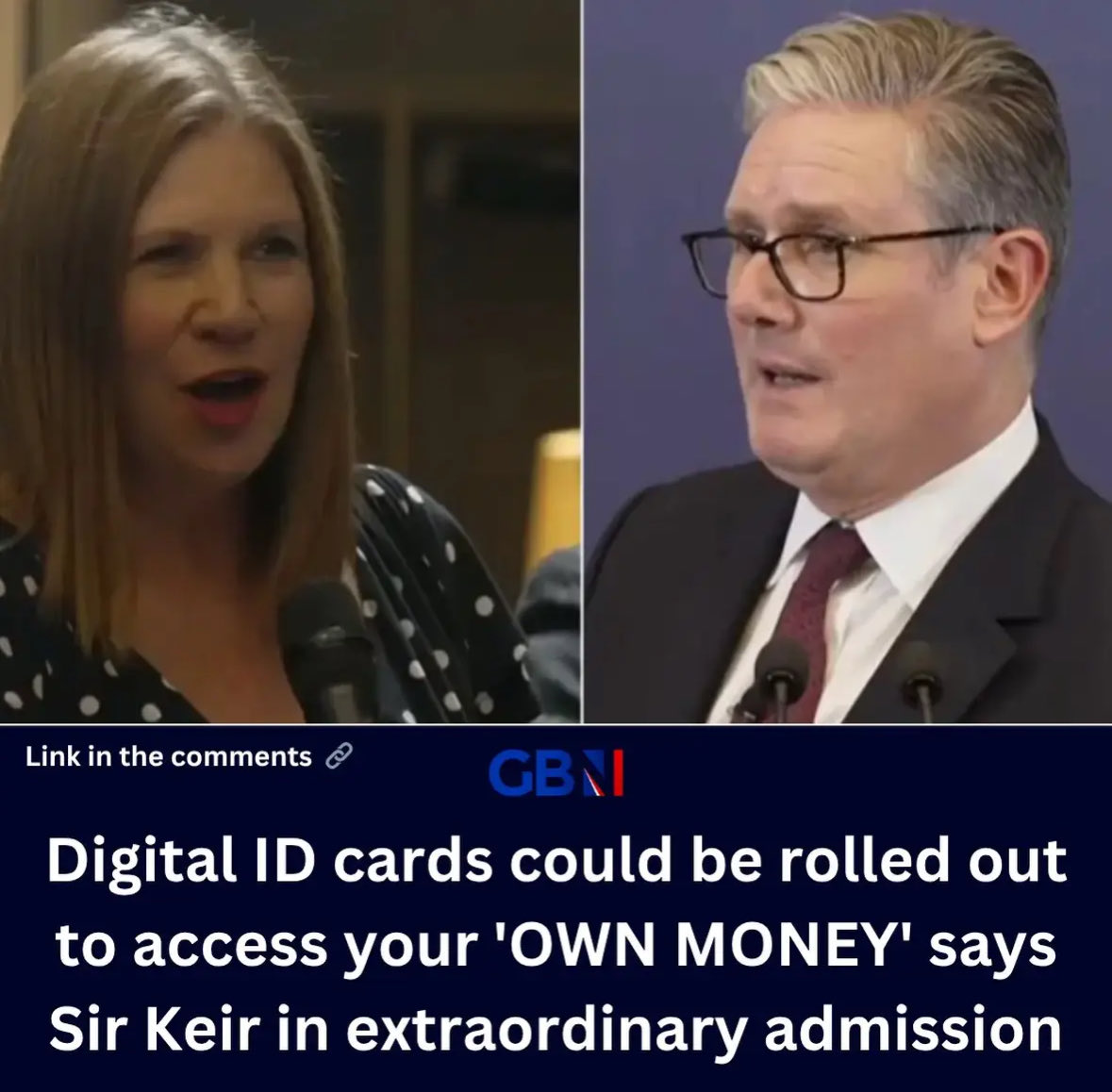 NotFarLeftAtAll's tweet image. 🚨 Digital ID cards could be rolled out to access your 'OWN MONEY' says Keir Starmer in extraordinary admission