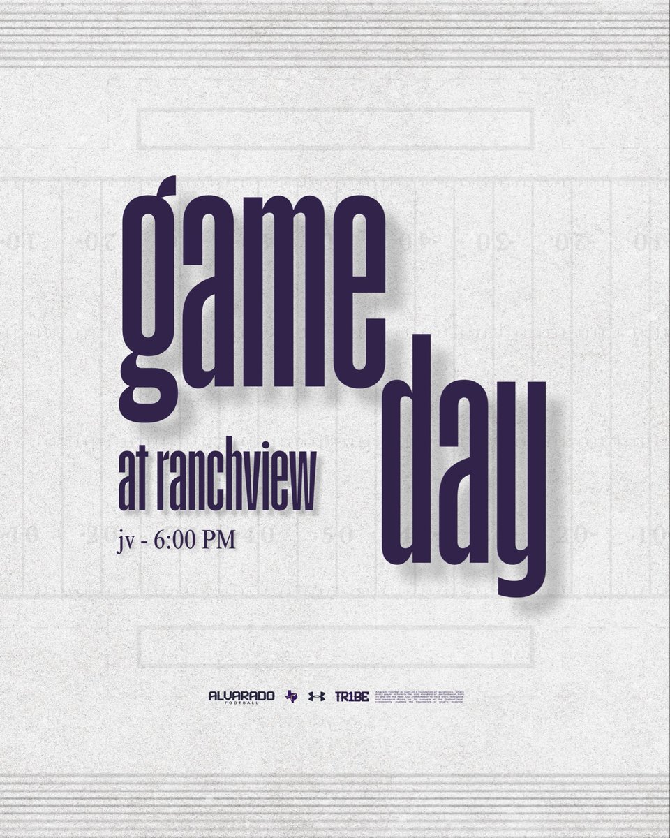 🏹🏈 GAME DAY 🏈🏹

📅 October 9, 2025
🆚 Carrollton Ranchview
⌚️ JV - 6 PM
🏟 Carrollton Ranchview High School - Carrollton, TX

It’s GAME DAY! Show and be loud! Let’s find out! 🏹🆙

#AlvaradoExcellence #TR1BE #LFO