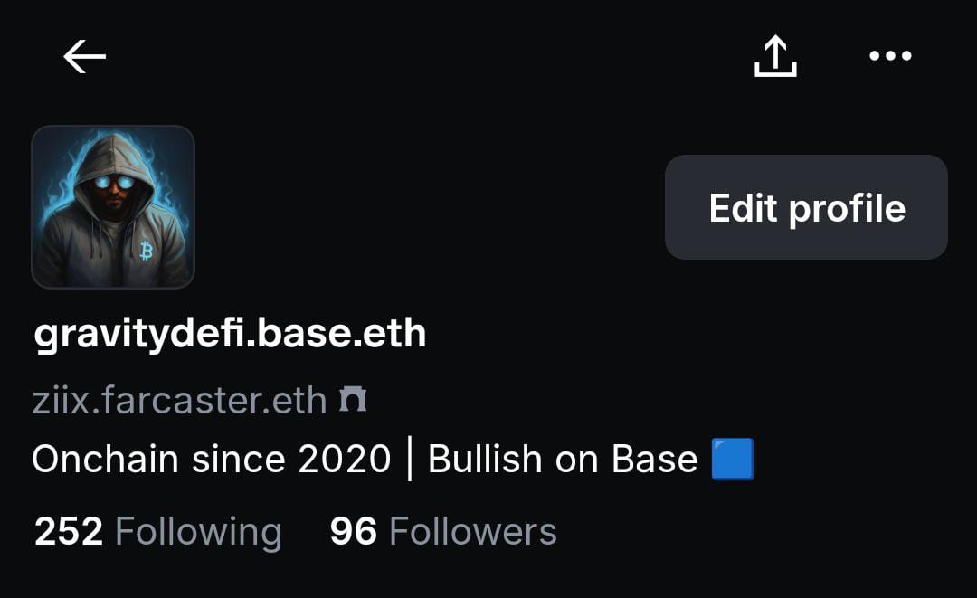 sdgravityop's tweet image. Hey fam,
If you’re as bullish on Base as I am, I’d love to connect with you all.
If you’re already on the @baseapp, drop your profile in the comments - I’m looking for my first 100 Base frens.💙

My profile: base.app/profile/gravit…

Nothing better than meeting more Base…