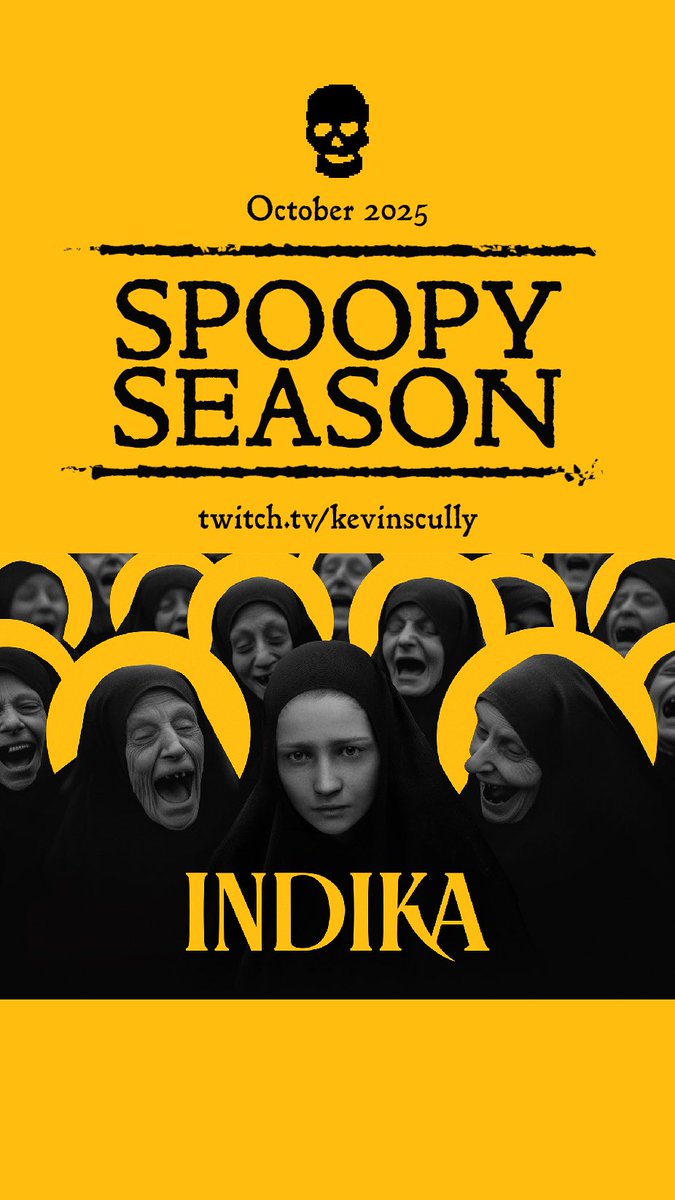 kevinscully's tweet image. SPOOPY SEASON

THURSDAY 20:00 BST

INDIKA
Trying to kick the CloverPit habit, by taking on a different habit entirely.

twitch.tv/kevinscully