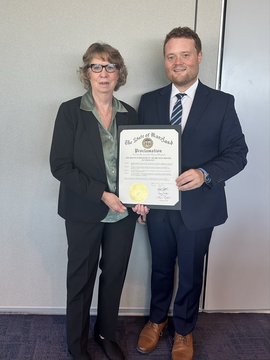 grmsnyder's tweet image. Honored to celebrate #TakeYourLegislatorToWorkDay with @MDODSecretary and partners across Maryland!

Grateful to @GovWesMoore for issuing a proclamation to commemorate the day &amp;amp; highlight how inclusive employment empowers people with disabilities and strengthens our communities.
