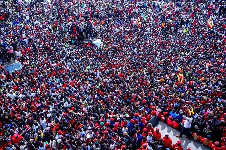 DisanPro's tweet image. Nup's @HEBobiwine has disturbed Nakaseke in @NRMOnline 's Mecca today very well. #2026elections