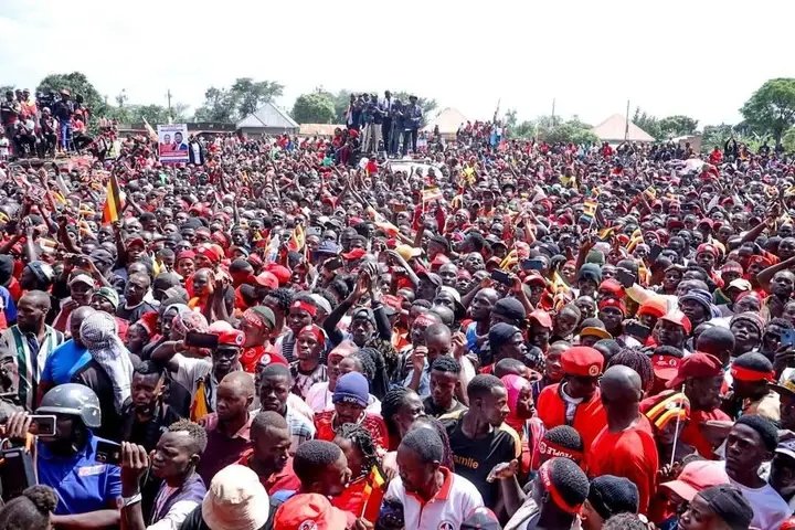 DisanPro's tweet image. Nup's @HEBobiwine has disturbed Nakaseke in @NRMOnline 's Mecca today very well. #2026elections