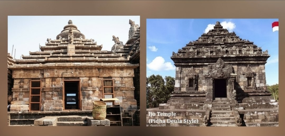 ritik4484's tweet image. Left - Built by Eastern Gangas, Odisha, India
Right - Built by Kalingga Kingdom, Indonesia
