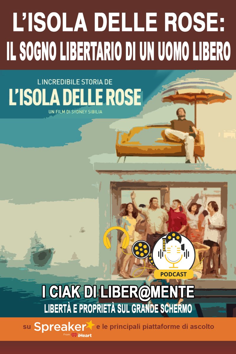 🎬 L’ISOLA DELLE ROSE: IL SOGNO LIBERTARIO DI UN UOMO LIBERO 🌊
Un ingegnere, una piattaforma nel mare, un’idea più grande dello Stato: la libertà che si costruisce, non si chiede.
Nel nuovo episodio de “I Ciak di Liber@mente” 🎧 viene raccontata la straordinaria avventura di