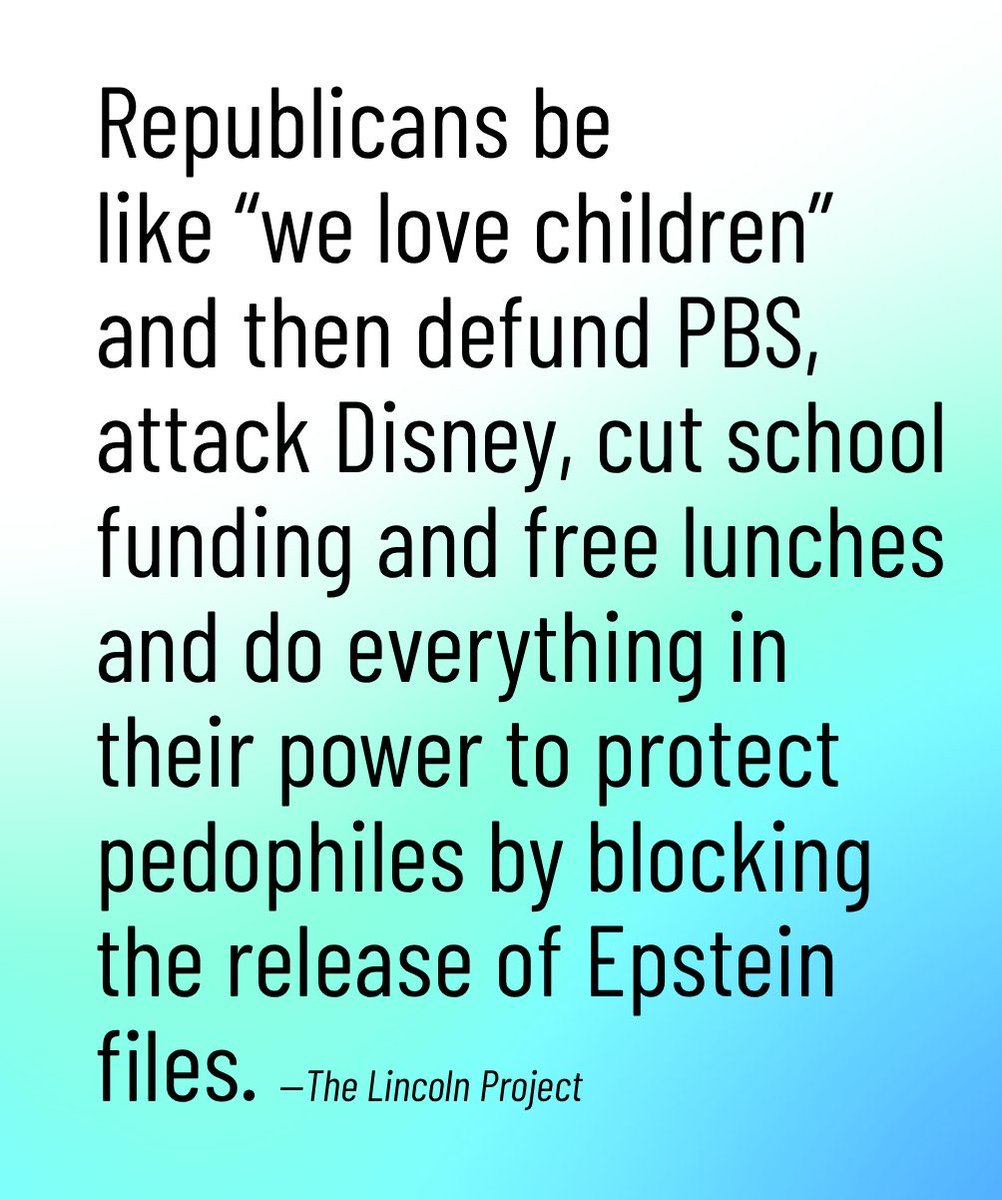 IntegrityCompa1's tweet image. #ReleaseAllTheEpsteinFiles #ReleaseTheTrumpEpsteinFiles 
Trump and his entire sycophantic, corrupt, criminal, lying, incompetent, hate filled, authoritarian regime must be removed and every loyalist, enabling Republican voted out in order for our democratic republic to survive.