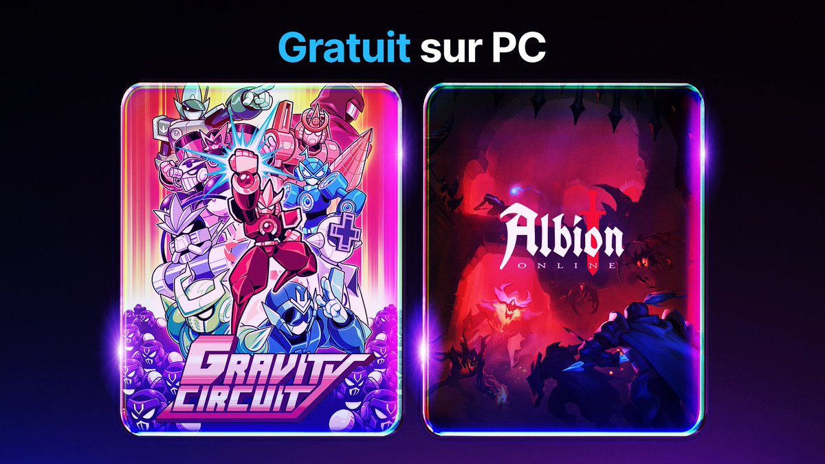 Ces robots n'échapperont pas au poids de la gravité 🤜🤖
Obtenez Gravity Circuit et un pack Albion Online GRATUITEMENT jusqu’au 16 octobre.
epic.gm/free-games
