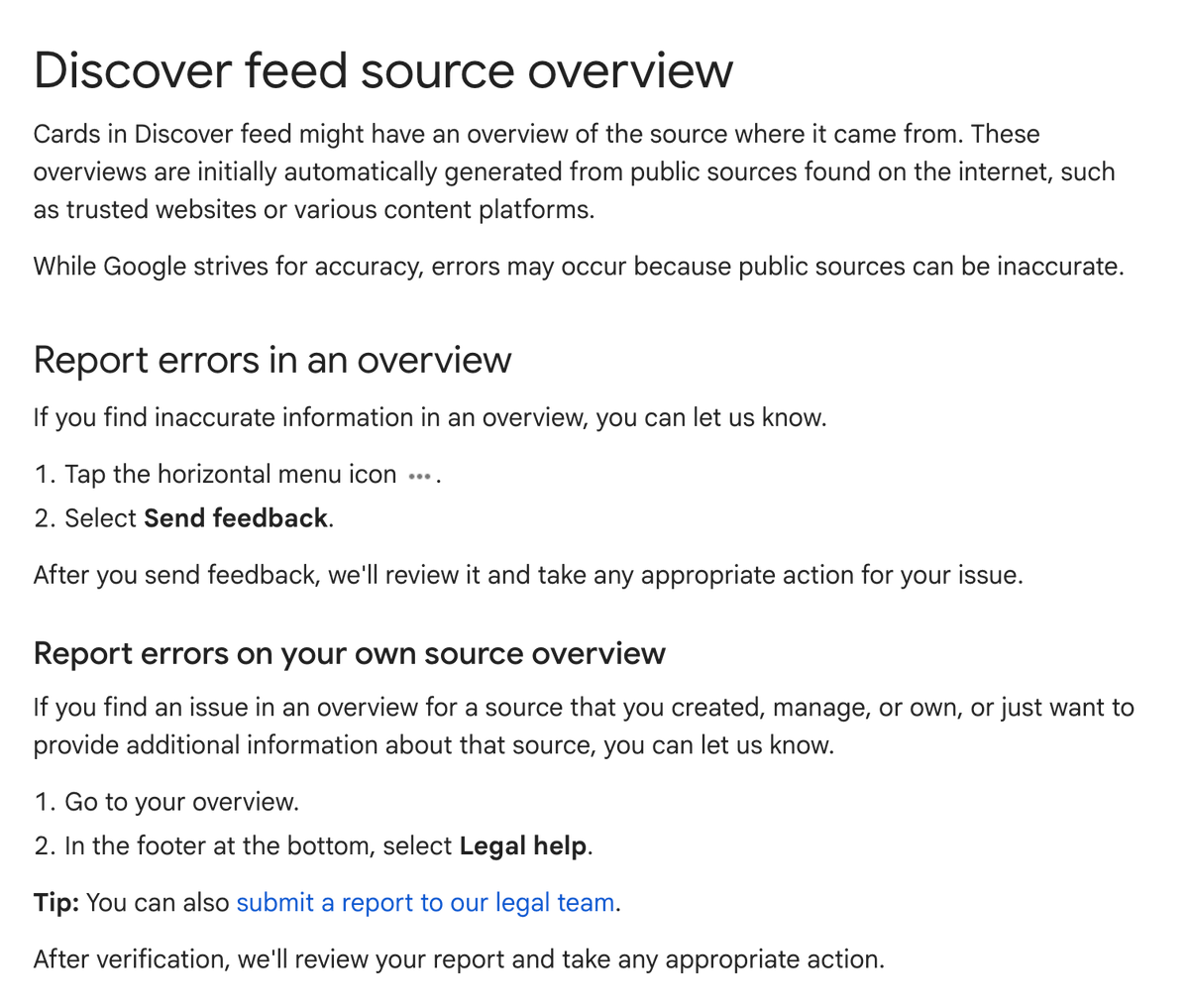 Barry Schwartz (@rustybrick) on Twitter photo New Google help page for Google Discover card source issues seroundtable.com/google-help-pa… via <a href="/AndellDam/">Damien (andell)</a> New Google help page for Google Discover card source issues seroundtable.com/google-help-pa… via <a href="/AndellDam/">Damien (andell)</a>