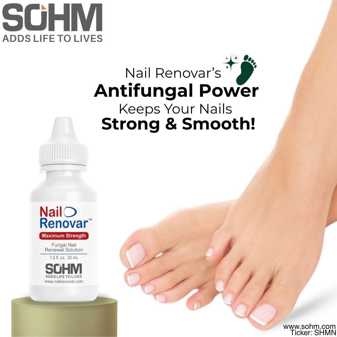 sohminc's tweet image. 𝐒𝐭𝐫𝐨𝐧𝐠. 𝐒𝐦𝐨𝐨𝐭𝐡. 𝐇𝐞𝐚𝐥𝐭𝐡𝐲 𝐍𝐚𝐢𝐥𝐬. 💅
𝐓𝐡𝐚𝐭’𝐬 𝐭𝐡𝐞 𝐏𝐨𝐰𝐞𝐫 𝐨𝐟 𝐒𝐎𝐇𝐌 𝐍𝐚𝐢𝐥 𝐑𝐞𝐧𝐨𝐯𝐚𝐫!

Say Goodbye to nail damage with our Toenail Antifungal Solution. SOHM Nail Renovar penetrates deep into the nail bed – attacking fungal infections with…
