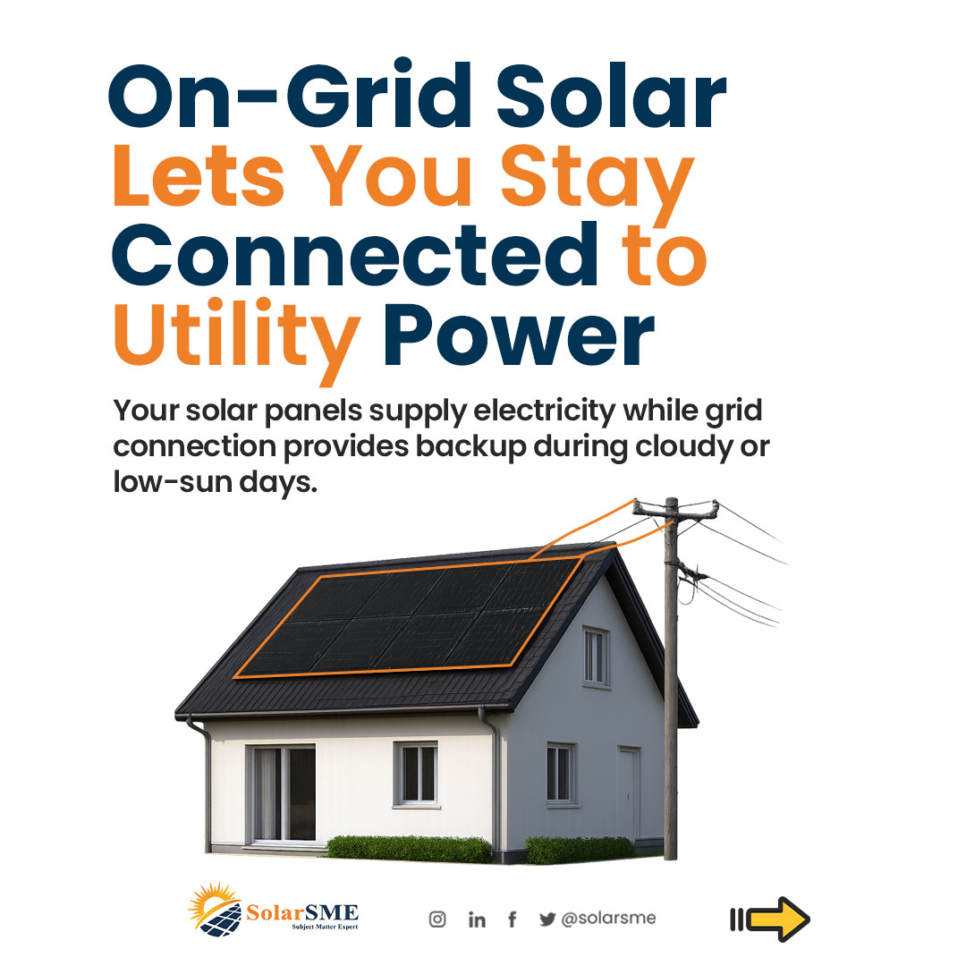 Solarsmeinc's tweet image. Choosing between on-grid and off-grid solar depends on your energy needs. Explore major factors to decide which system fits your lifestyle and maximizes savings.
Learn More: solarsme.com/on-grid-vs-off…
#OnGridSolar #OffGridSolar #SolarEnergy #HomeSolar