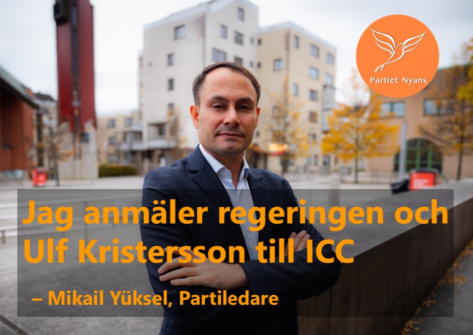 Idag har jag lämnat in en formell anmälan till Internationella brottmålsdomstolen (ICC) mot Sveriges regering och statsminister Ulf Kristersson.

Anmälan gäller Sveriges vapenexport och militära samarbete med Israel som riskerar att göra vårt land medansvarigt för krigsbrott och