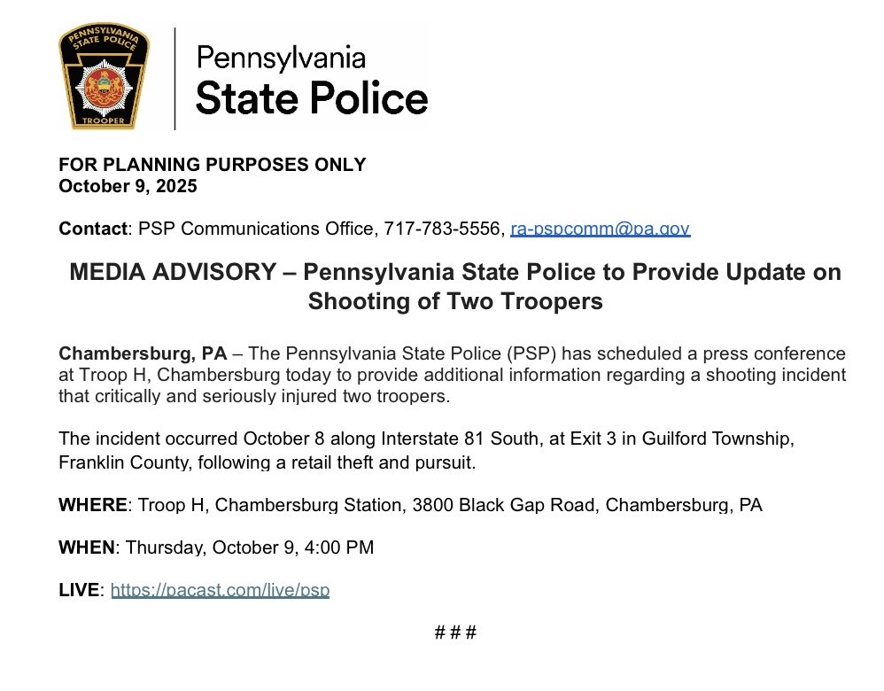 Trooper Megan Frazer (@psptroophpio) on Twitter photo 