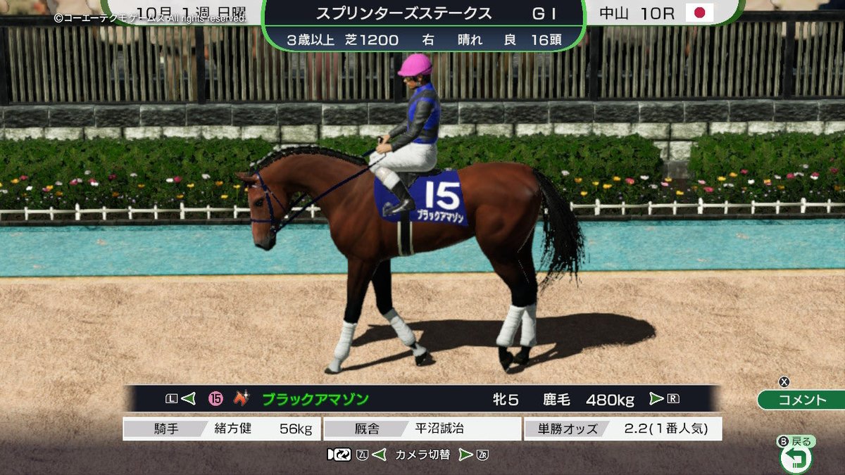 3I79dcAY9wuPBH2's tweet image. #ウイポ  #中山競馬場  #G1  #スプリンターズステークス1979