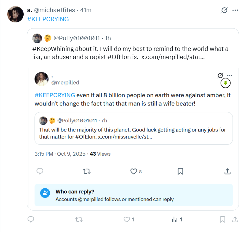 Polly01001011's tweet photo. #KeepWhining about it. And using all your alts. https://t.co/e9LG96fdmo