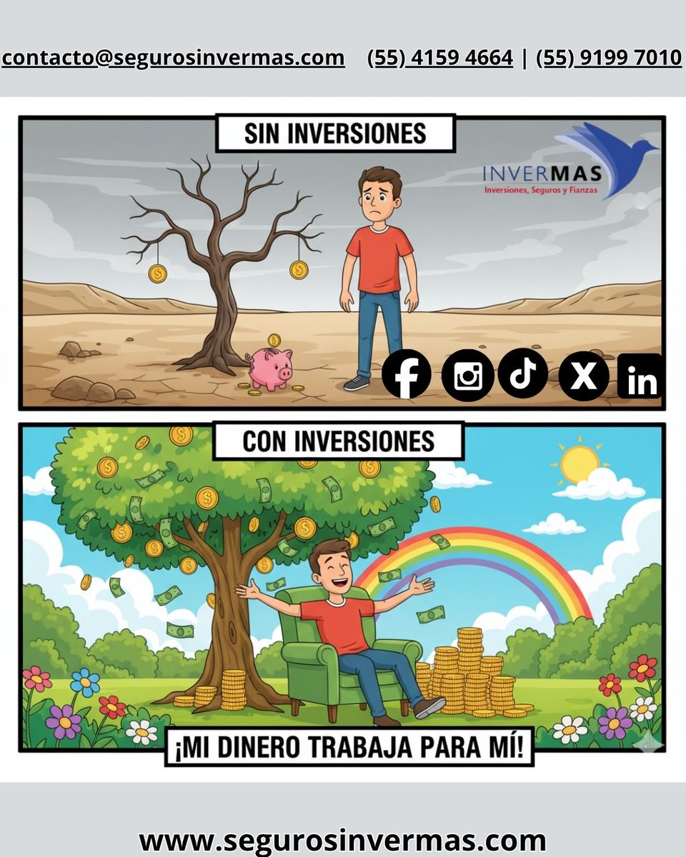 albertoinvermas's tweet image. ¿Estás listo para dejar de ahorrar y empezar a multiplicar? 🤔
El ahorro protege tu dinero, la inversión lo multiplica. Es momento de que tu capital se mueva. 
#MultiplicaTuCapital #InvierteConEstrategia #AsesoriaFinanciera #MetasFinancieras #TomaElControl