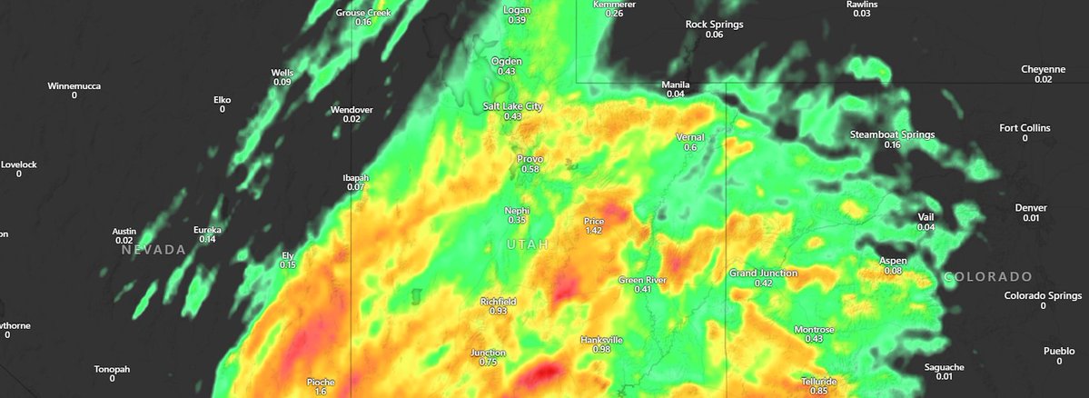 ASTracking's tweet image. Rain Accumulation until Saturday Morning and seeing some agreement where most of the rain will increase for Arizona and Some other areas so stay weather aware.