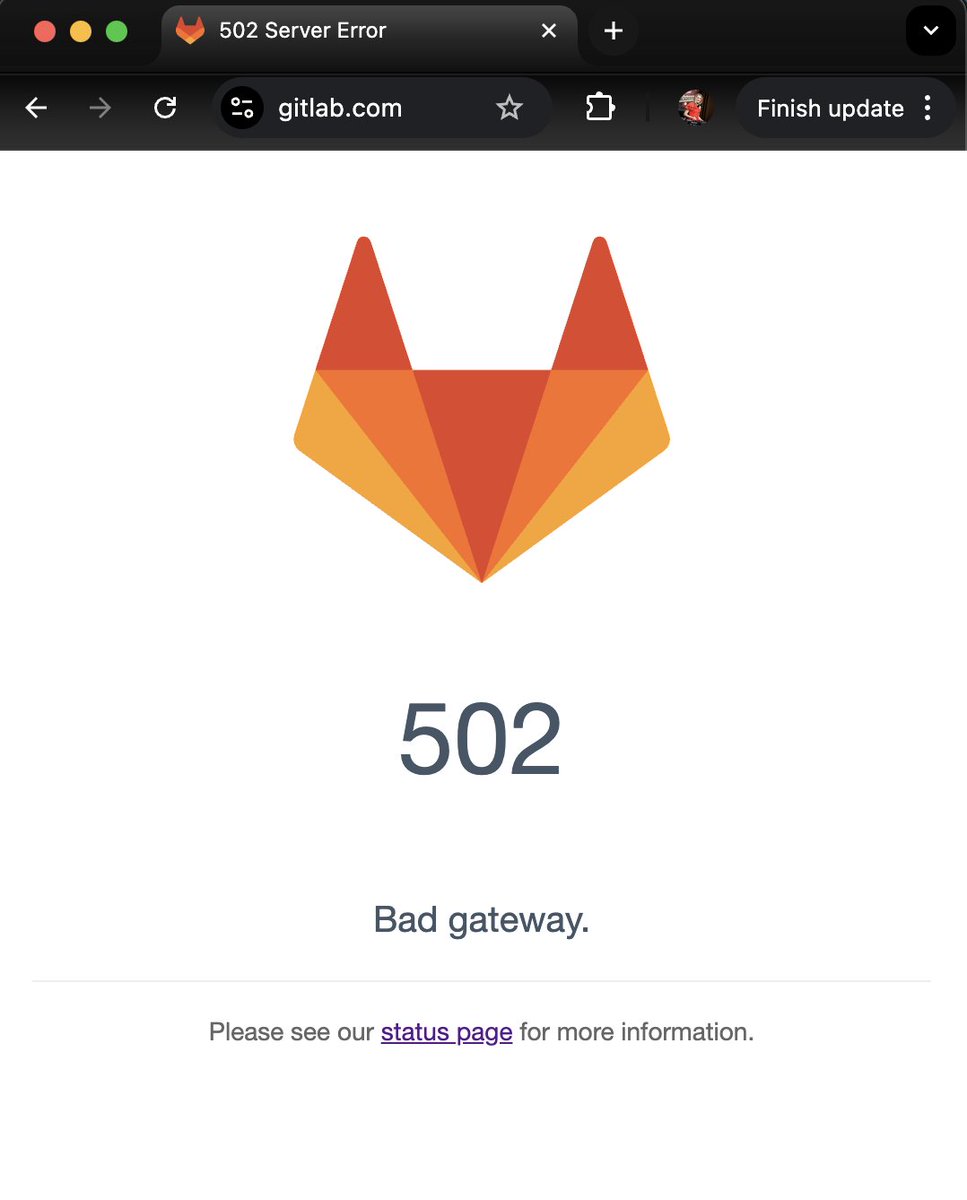 🛠 GitLab has been unavailable for a few hours a day over the past couple of days.

Seems like they’re doing some maintenance or having infrastructure issues.

Has anyone else noticed the downtime?
<a href="/gitlab/">🦊 GitLab</a> Everything okay over there? 🤔