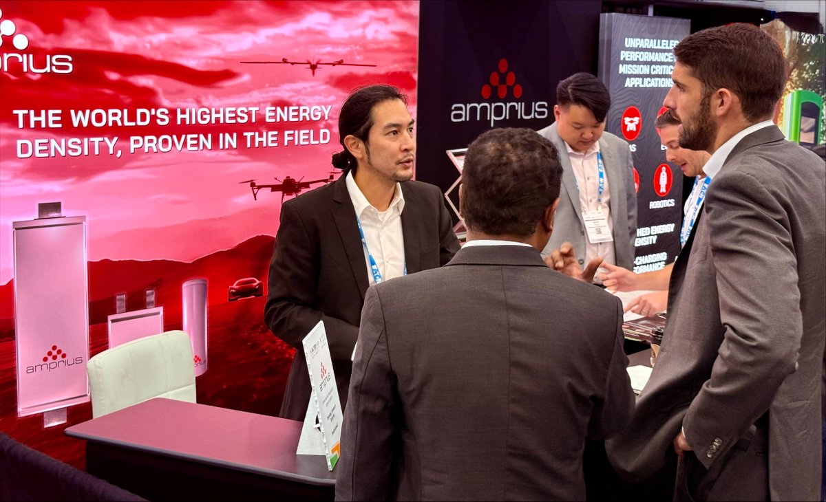 AmpriusInc's tweet image. The Amprius team had a blast at @thebatteryshow and Electric and Hybrid Vehicle Technology Expo this week in Detroit!🔋

Thank you to everyone who stopped by our booth to say hello and meet the team. We look forward to participating again next year!

$AMPX #EV #batterytech
