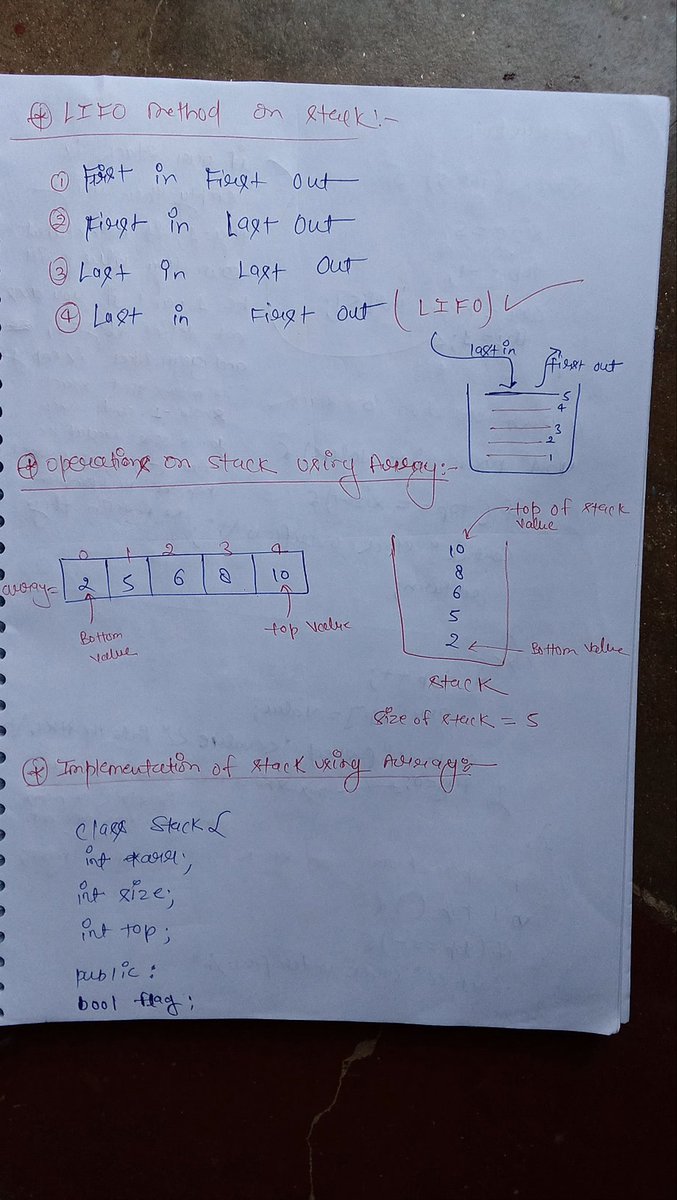 programmersatya's tweet image. 💡 Day 3/100 – #100DaysOfDSA
📚 Concept: Introduction of Stack
I haven't been able to post for a few days, so I'm posting today.
I am learning DSA in C++ from CoderArmy youtube channel 💜 with @rohit_negi9 brother 🔥
Let’s connect 🚀
#CodingChallenge #DSA #100DaysOfDSA