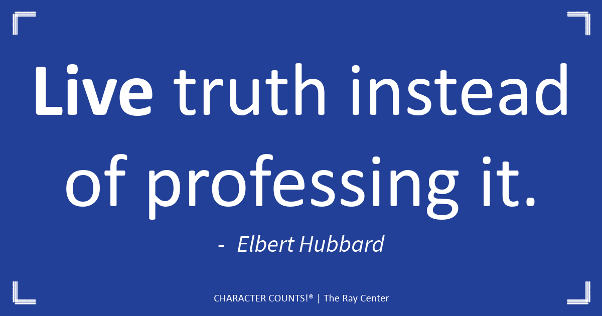 Be honest and have integrity 💙

#CHARACTERCOUNTS! #SixPillars #Trustworthiness