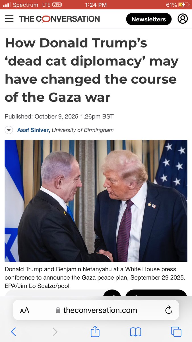 ColdWarPatriot's tweet image. 😎🇺🇸🦅🔥 President Trump. Dead Cat Diplomacy. Dead Cat Bounce. theconversation.com/how-donald-tru…
