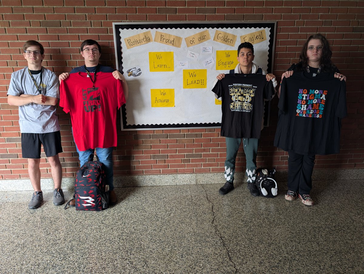 These Golden Eagles celebrated their positive behavior by presenting PBIS punch cards that showed that folks around the school noticed their positive behaviors! Giving them some Golden Eagle swag to rock at our homecoming game this Friday! Nice work Golden Eagles!