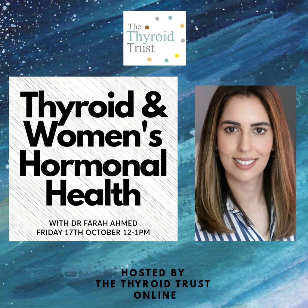 Join us for this online event with Dr Farah Ahmed!
Get tickets here: eventbrite.co.uk/e/the-thyroid-…