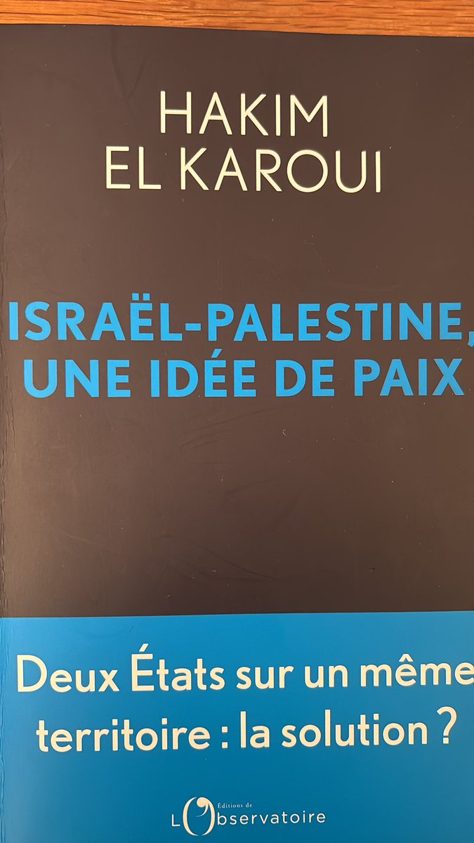 Michel Duclos (@mrjduclos) on Twitter photo En ce jour d’espoir pour le Proche-Orient,  lire ce livre de <a href="/helkaroui/">Hakim El Karoui</a>, d’une hauteur de vue exceptionnelle. On peut discuter de sa proposition de deux états pour un seul territoire mais, en s’éloignant du mantra de la « solution à deux états », il ouvre un débat essentiel En ce jour d’espoir pour le Proche-Orient,  lire ce livre de <a href="/helkaroui/">Hakim El Karoui</a>, d’une hauteur de vue exceptionnelle. On peut discuter de sa proposition de deux états pour un seul territoire mais, en s’éloignant du mantra de la « solution à deux états », il ouvre un débat essentiel