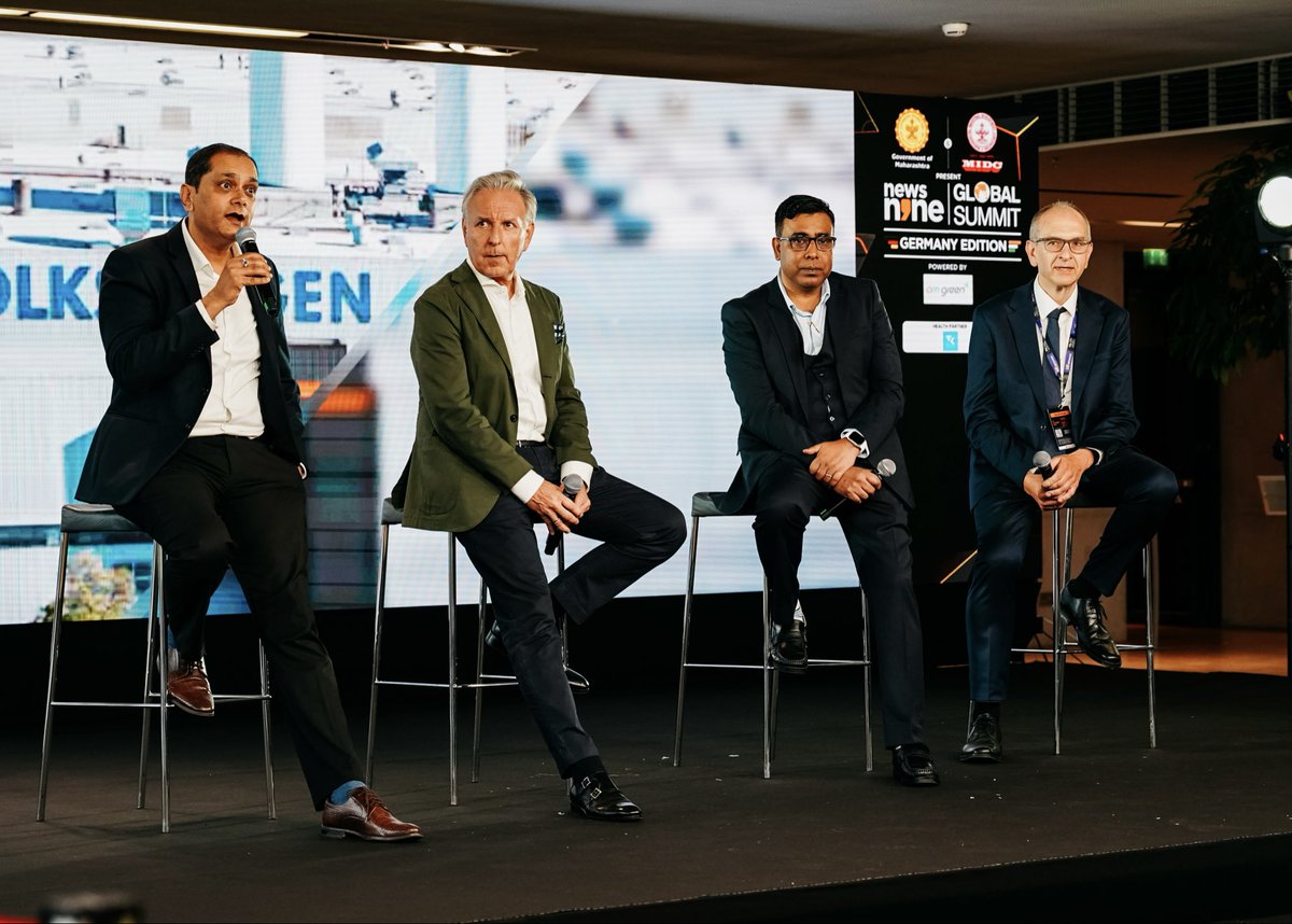 VfB's tweet image. Der News9 Global Summit Germany Edition 2025 ist erfolgreich zu Ende gegangen und war erneut ein starkes Zeichen für gelebte internationale Zusammenarbeit sowie den bilateralen Dialog zwischen Deutschland und Indien auf vielen Ebenen.👏🤝

#VfB | #VfB1893
