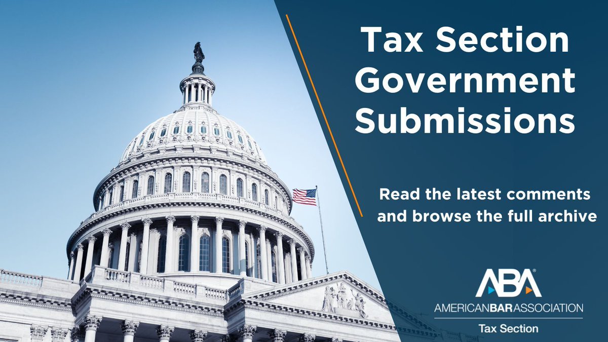 Catch up and read the current and past Tax Section government submissions now: loom.ly/pJALEdg

#Tax #TaxLaw #TaxPolicy #TaxLawyer
