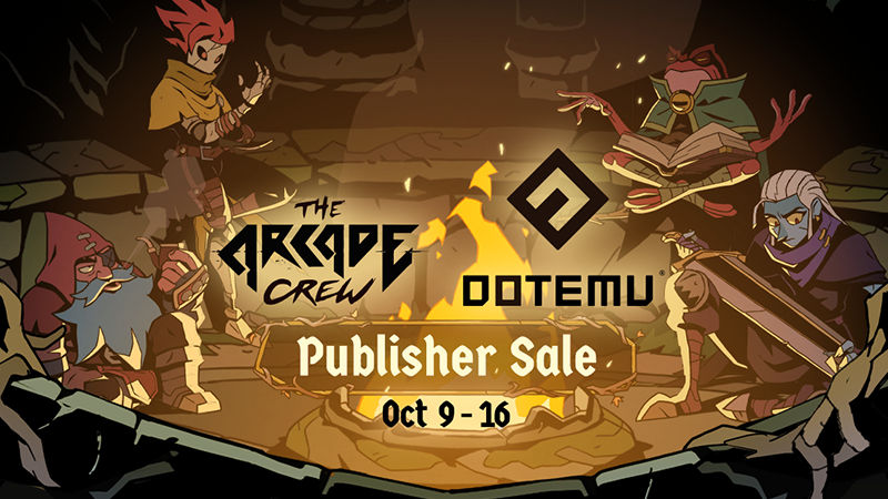 Dotemu's tweet image. To celebrate Absolum’s launch, we’re hosting… A PUBLISHER SALE!!!!

From October 9 until October 16, enjoy our sweetest deals EVER on our Dotemu x The Arcade Crew games library!