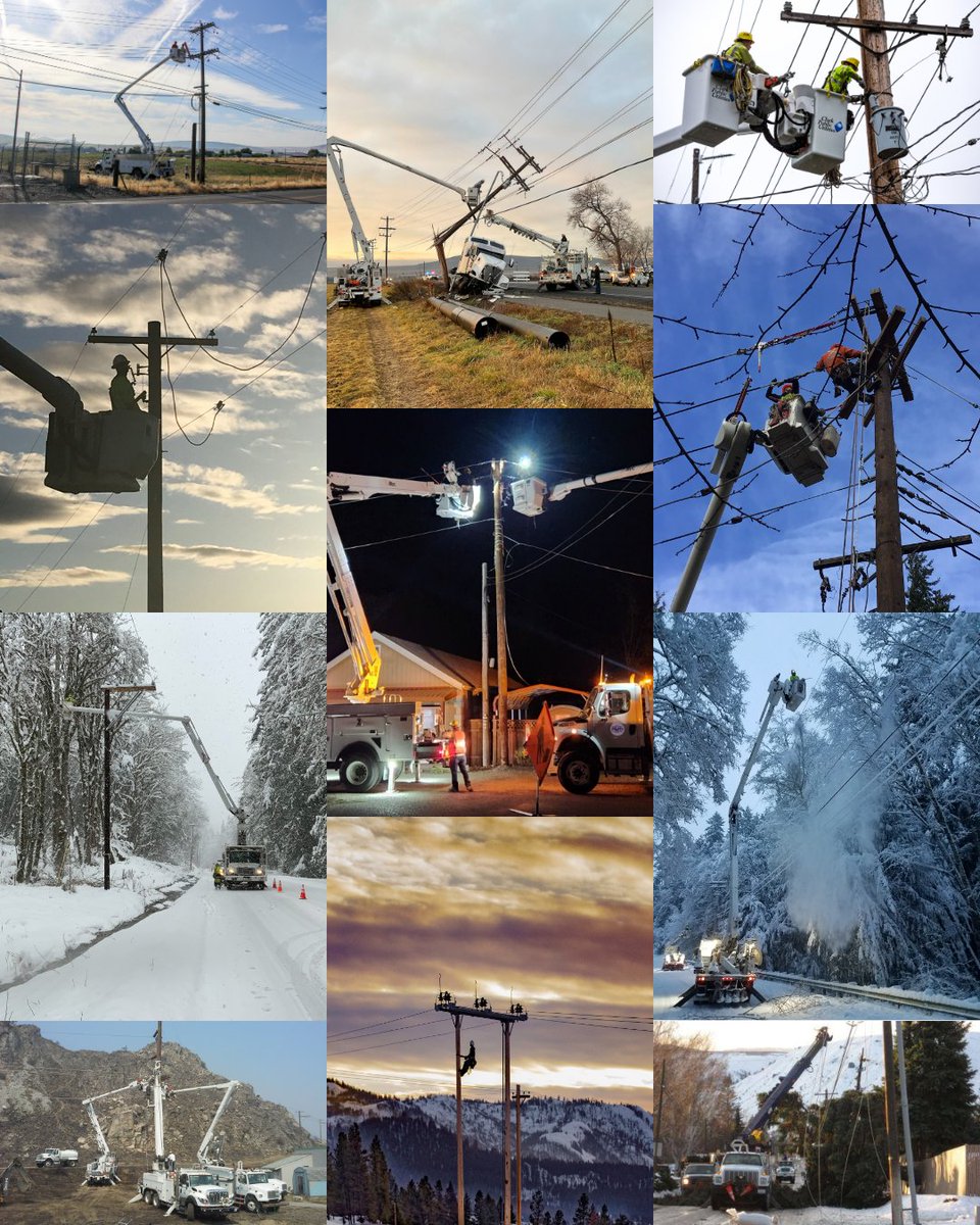 When the power goes out, PUD line workers are called in. Line workers work in all conditions to restore power safely and quickly. This public power week we say a BIG thank you to the crews who keep Washington connected.