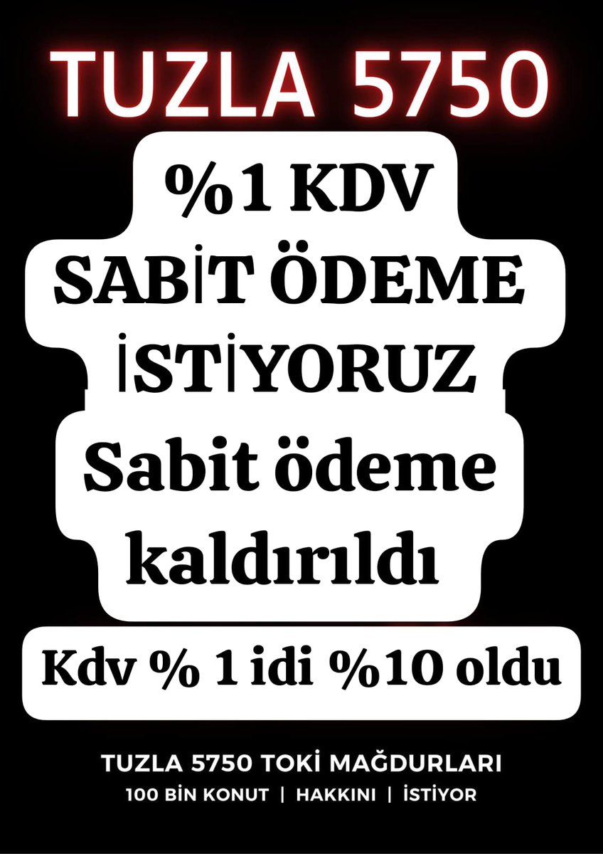 hasankiyak60's tweet photo. @Toki_Kurumsal @csbgovtr @murat_kurum @memetsimsek @HMBakanligi @TBMMGenelKurulu
#tuzla5750magdurları https://t.co/FxnNM7NnUQ