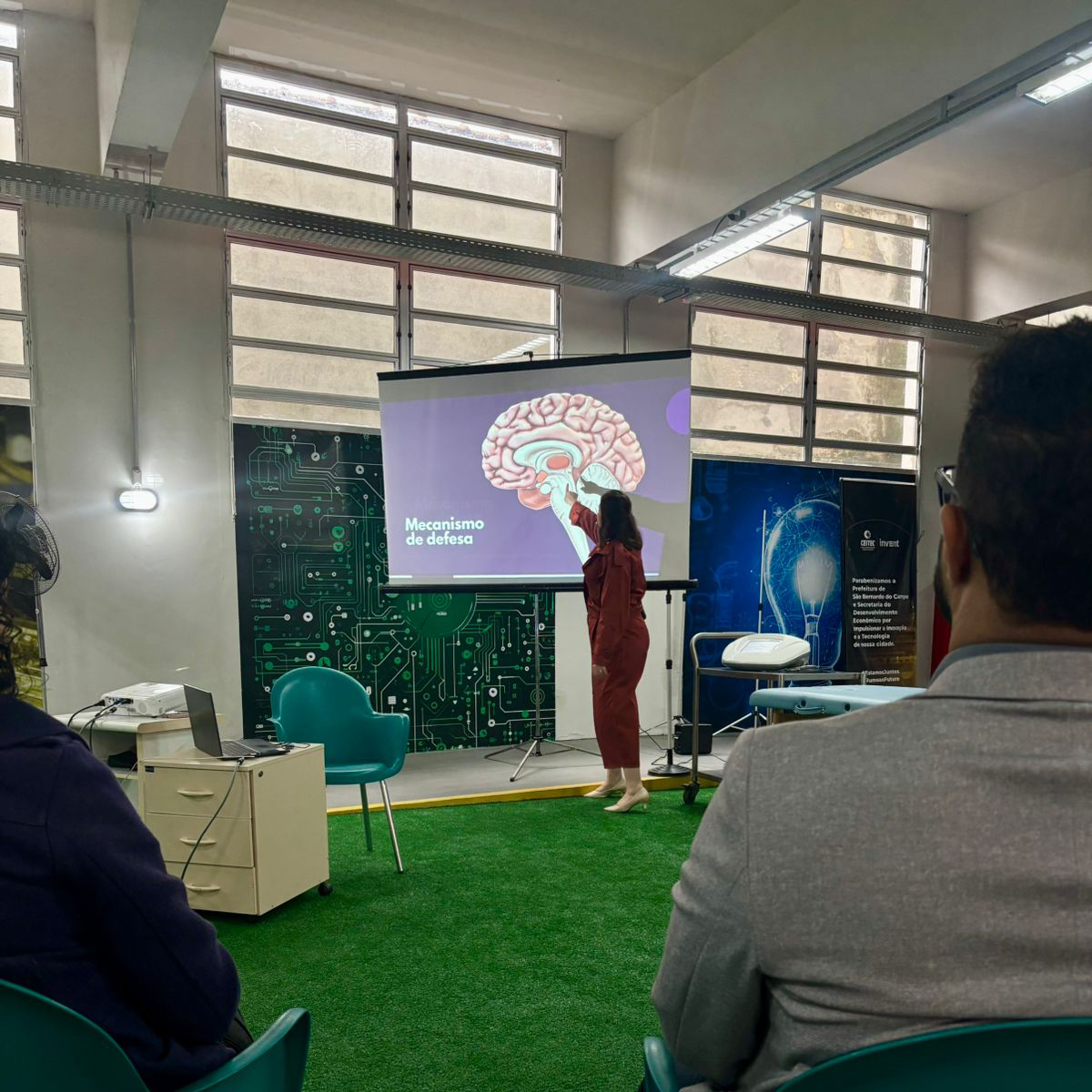 mzf4_group's tweet image. #MZF4 took part in an important initiative promoted by Innovation and Technology Center of São Bernardo do Campo), reinforcing our partnership with this institution. We attended the lecture delivered by #psychologist Priscila Redder, specialist in #neuroscience and mental health.