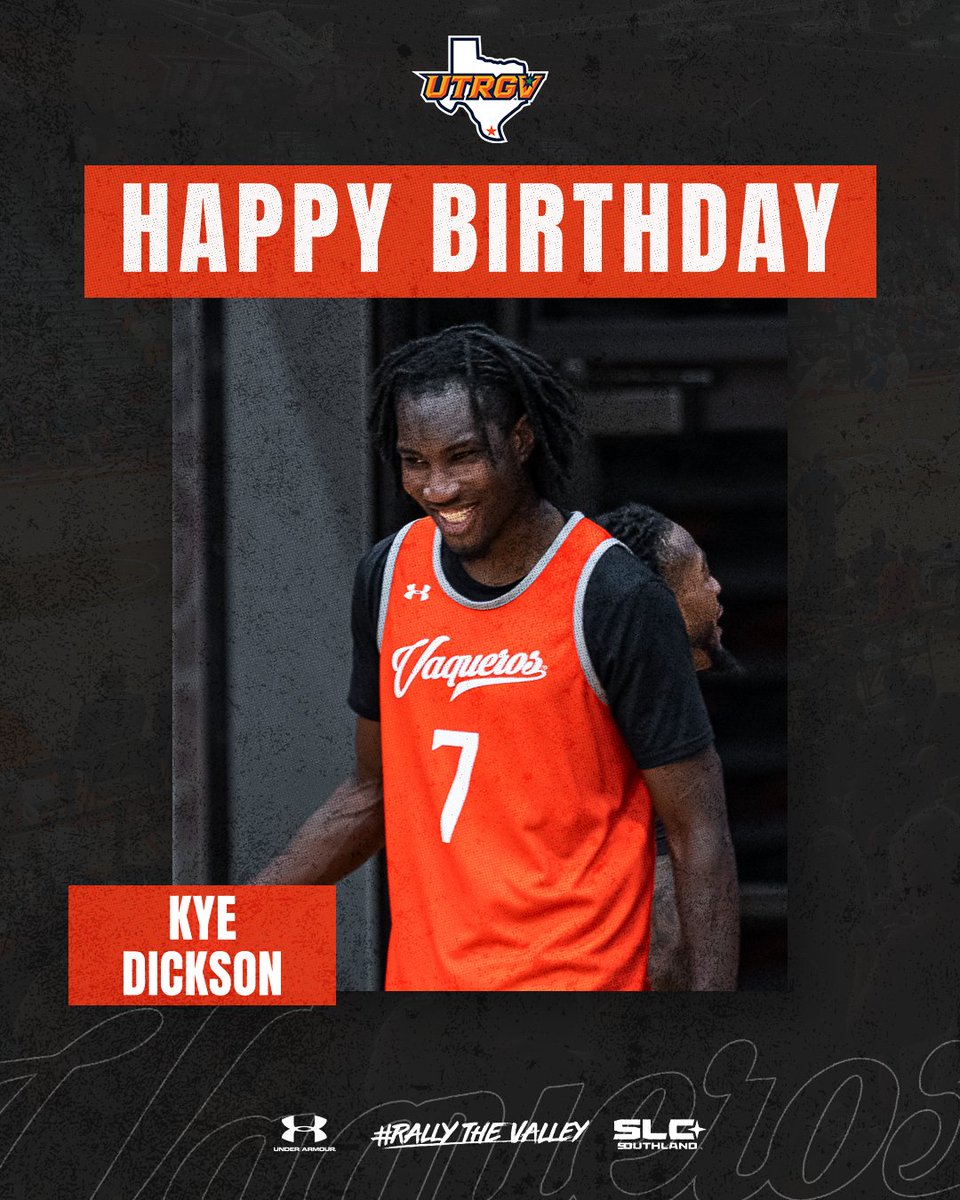 UTRGVmbb's tweet image. Happy Birthday to @KyeDickson10! Hope you have a great day.

#RallyTheValley #UTRGV