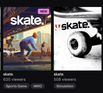 why you should name the 4th installment of your game, "skate 4" and not the same name as the first one: