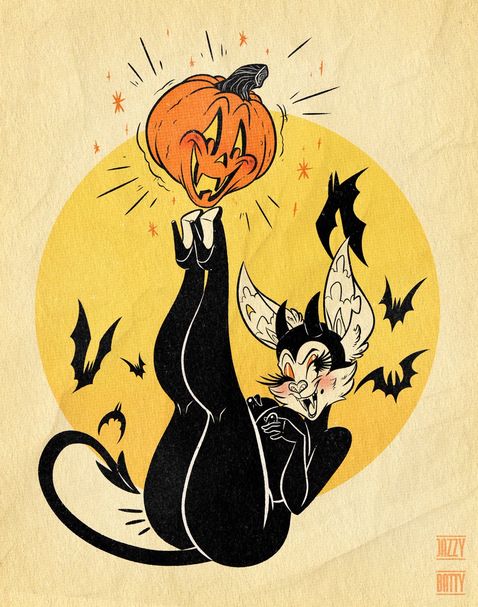 Annie and her pumpkin pal up to spooky antics! 🎃👠

Very much inspired by <a href="/S_DickinsonArt/">Shawn Dickinson</a> artwork!
