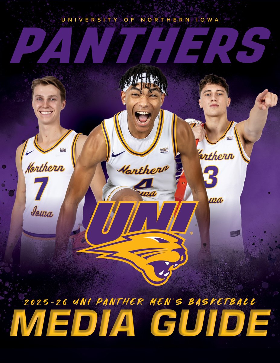 UNImbb's tweet image. The 2025-26 Panther men's basketball media guide is HERE‼️
📖 bit.ly/4o7AQxW
#EverLoyal | #1UNI | #Family | #UNIMBB125